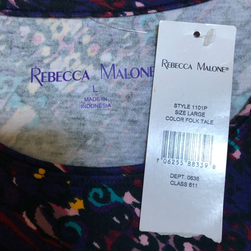 NWT Ladies 3/4 Sleeve Blouse Top - Picture 3 of 6